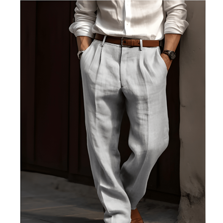 Konstantin | Herren Elegante Hose Gerader Schnitt