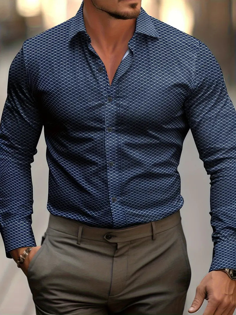 Konstantin | Herren Kariertes Business Hemd
