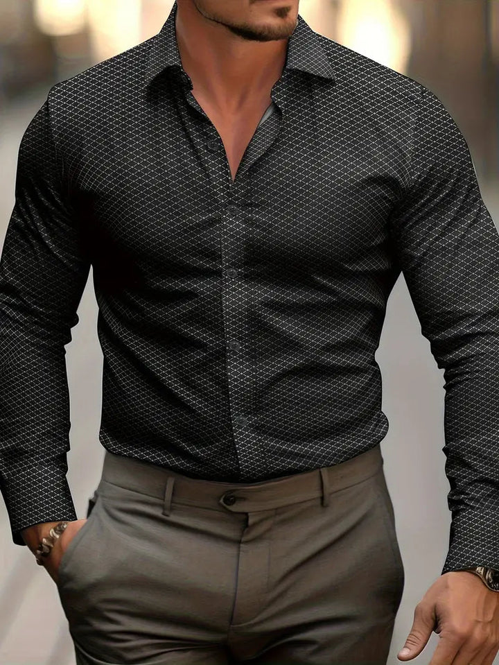 Konstantin | Herren Kariertes Business Hemd