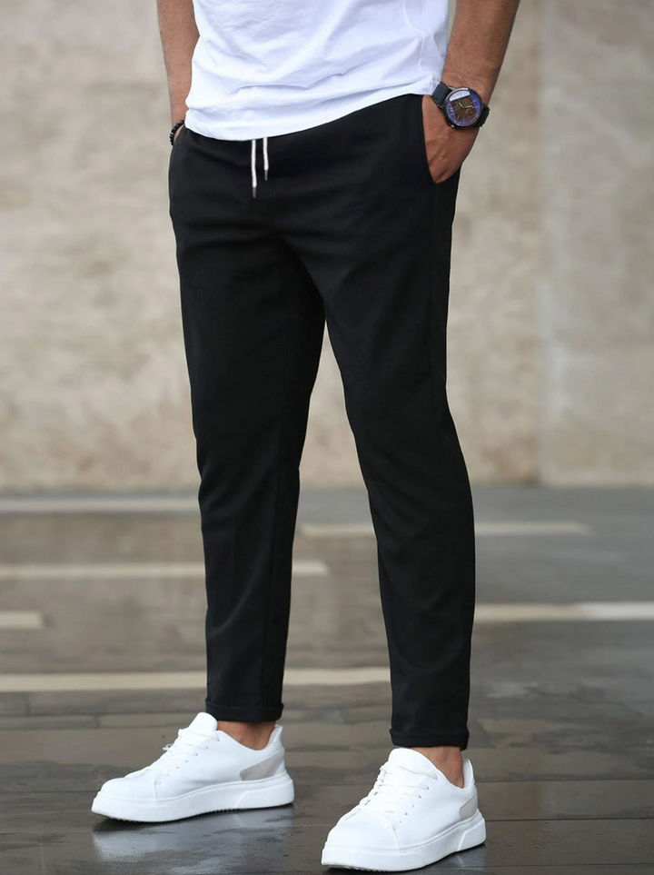 Kristof | Herren Slim Fit Chino mit Kordelzug