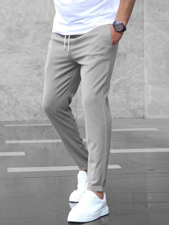 Kristof | Herren Slim Fit Chino mit Kordelzug