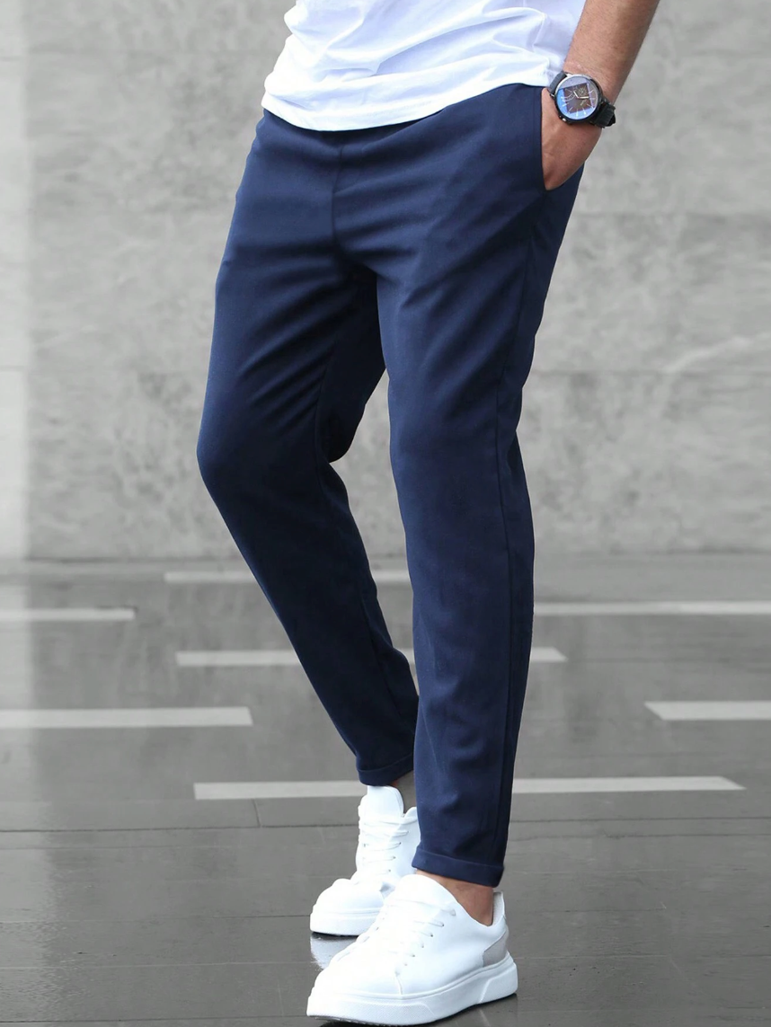 Kristof | Herren Slim Fit Chino mit Kordelzug