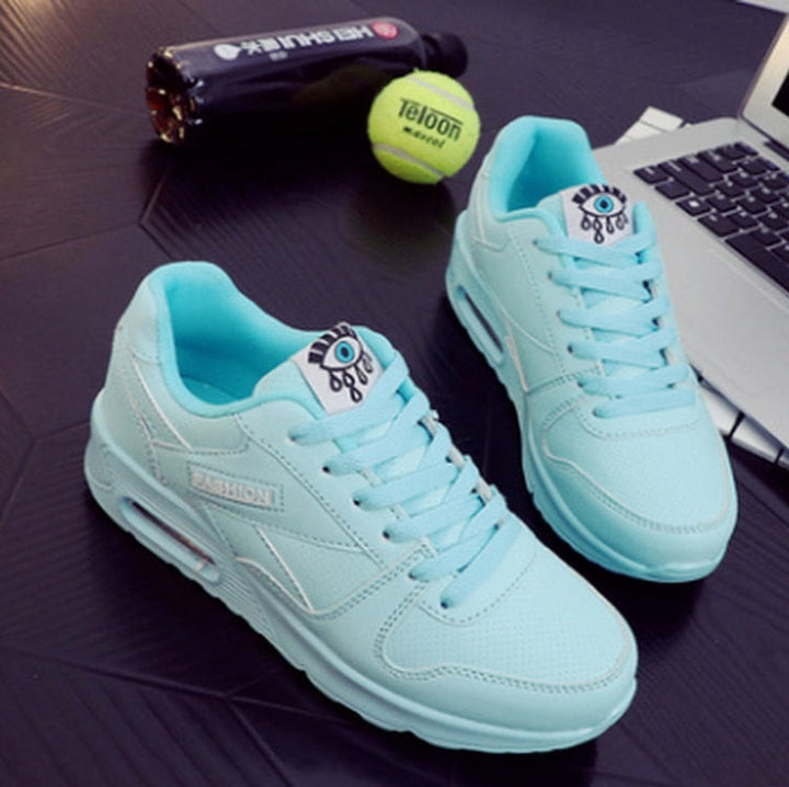 Laufschuhe Damen mit Erhöhter Sohle und Schnürung
