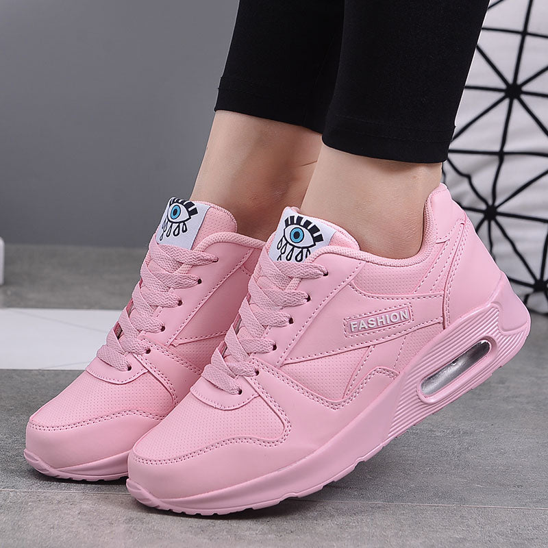 Laufschuhe Damen mit Erhöhter Sohle und Schnürung