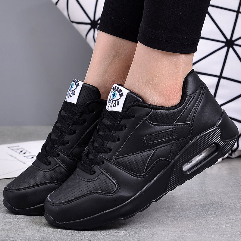 Laufschuhe Damen mit Erhöhter Sohle und Schnürung