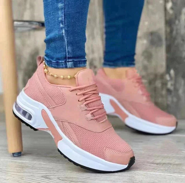 Laufschuhe Damen mit Farbenfrohem Design und Schnürung