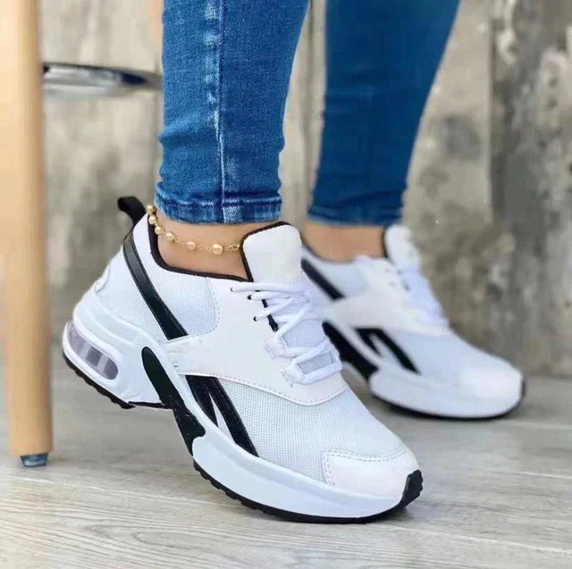 Laufschuhe Damen mit Farbenfrohem Design und Schnürung
