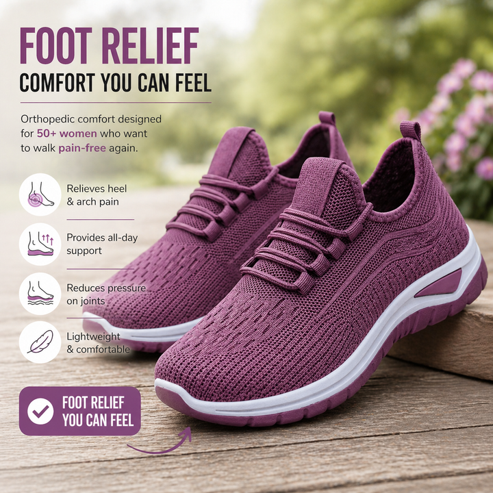 Laufschuhe Damen mit Gepolstertem Fußbett und Flexibler Sohle