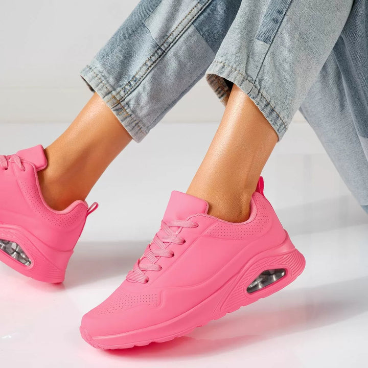 Laufschuhe Damen mit Gepolsterter Sohle und Schnürung