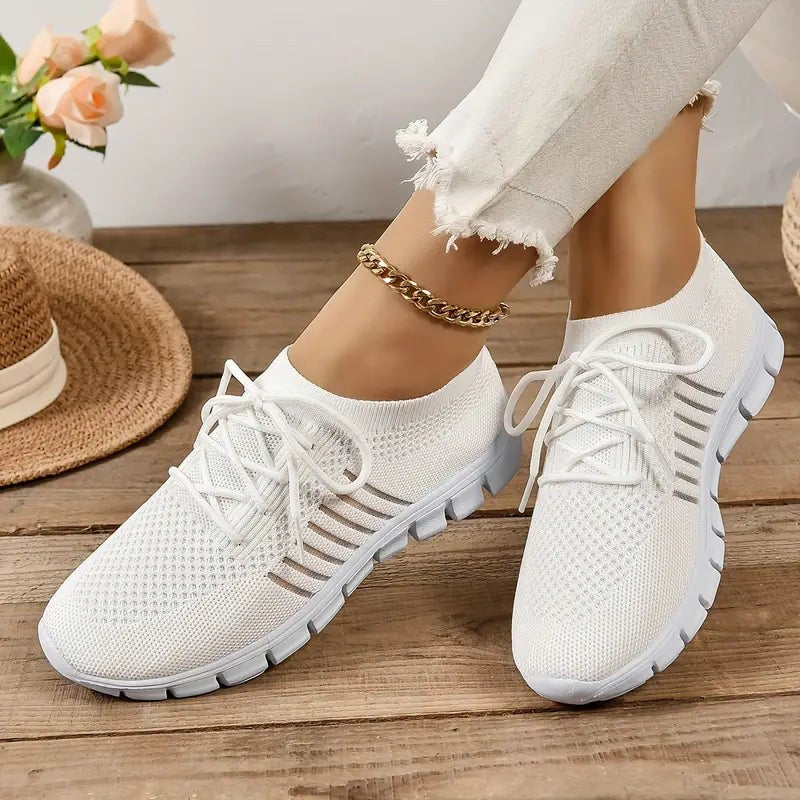 Laufschuhe Damen mit Mesh-Obermaterial und Schnürung
