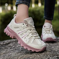 Laufschuhe Damen mit Profilsohle und Vorderer Schnürung