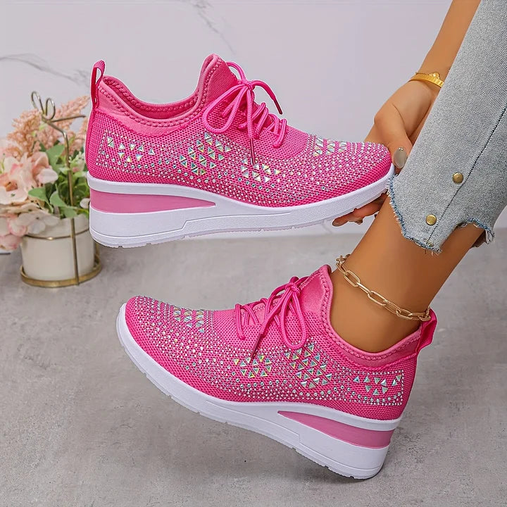 Laufschuhe Damen mit Schnürung und Flacher Sohle