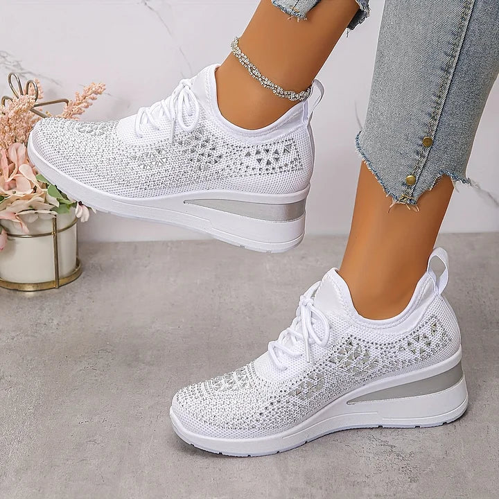 Laufschuhe Damen mit Schnürung und Flacher Sohle