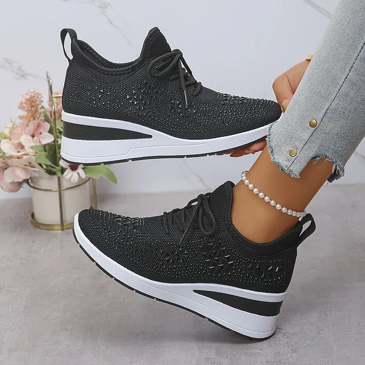 Laufschuhe Damen mit Schnürung und Flacher Sohle
