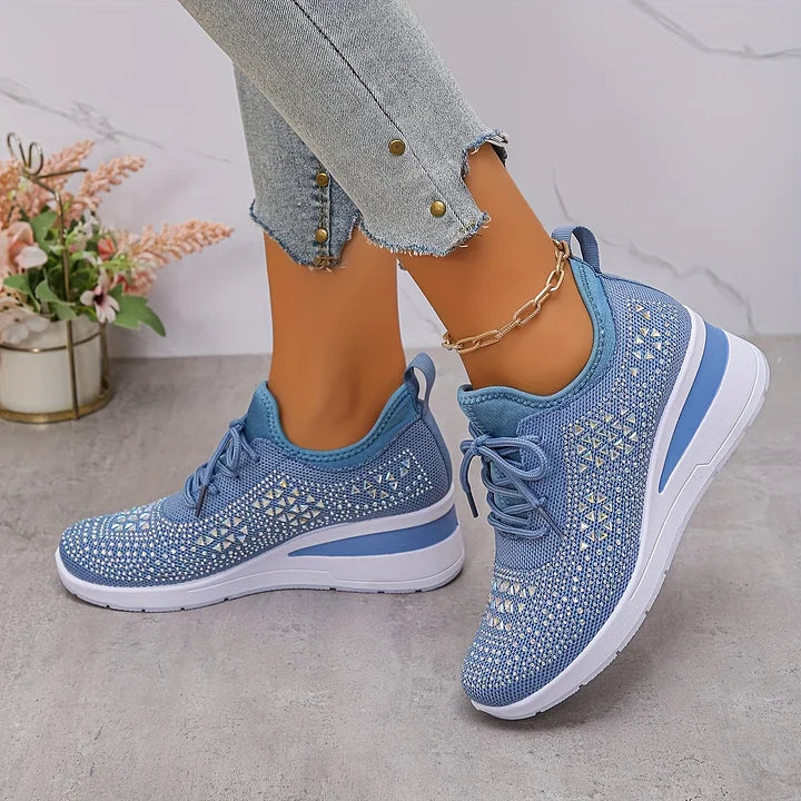 Laufschuhe Damen mit Schnürung und Flacher Sohle