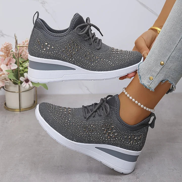 Laufschuhe Damen mit Schnürung und Flacher Sohle