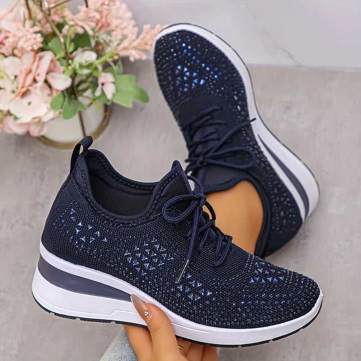 Laufschuhe Damen mit Schnürung und Flacher Sohle