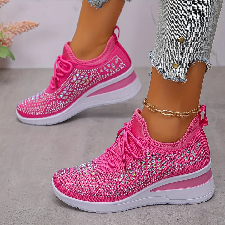 Laufschuhe Damen mit Schnürung und Flacher Sohle