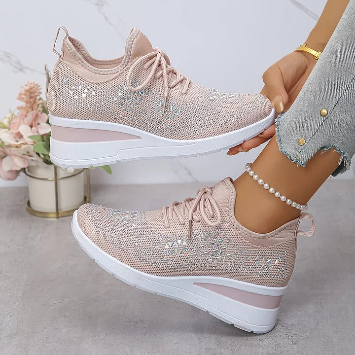 Laufschuhe Damen mit Schnürung und Flacher Sohle