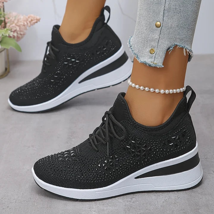 Laufschuhe Damen mit Schnürung und Flacher Sohle