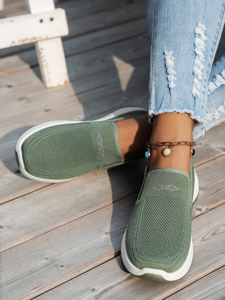 Laufschuhe Damen mit Slip-On-Einstieg und Geschlossener Spitze