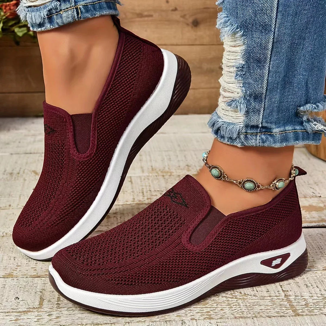 Laufschuhe Damen mit Slip-On-Einstieg und Geschlossener Spitze