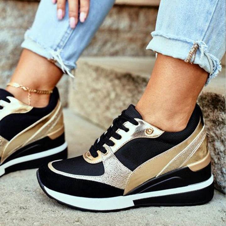 Laufschuhe Damen mit Sportlichem Schnitt und Schnürung