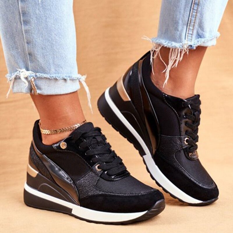 Laufschuhe Damen mit Sportlichem Schnitt und Schnürung