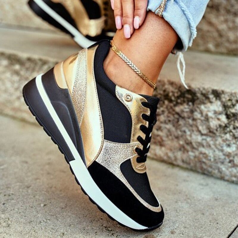 Laufschuhe Damen mit Sportlichem Schnitt und Schnürung