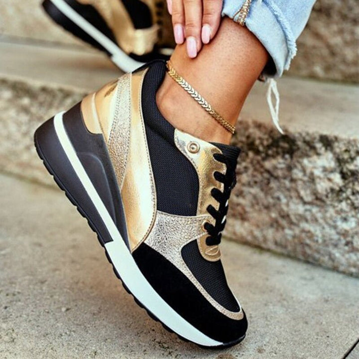 Laufschuhe Damen mit Sportlichem Schnitt und Schnürung