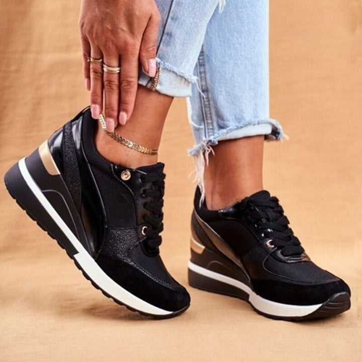 Laufschuhe Damen mit Sportlichem Schnitt und Schnürung