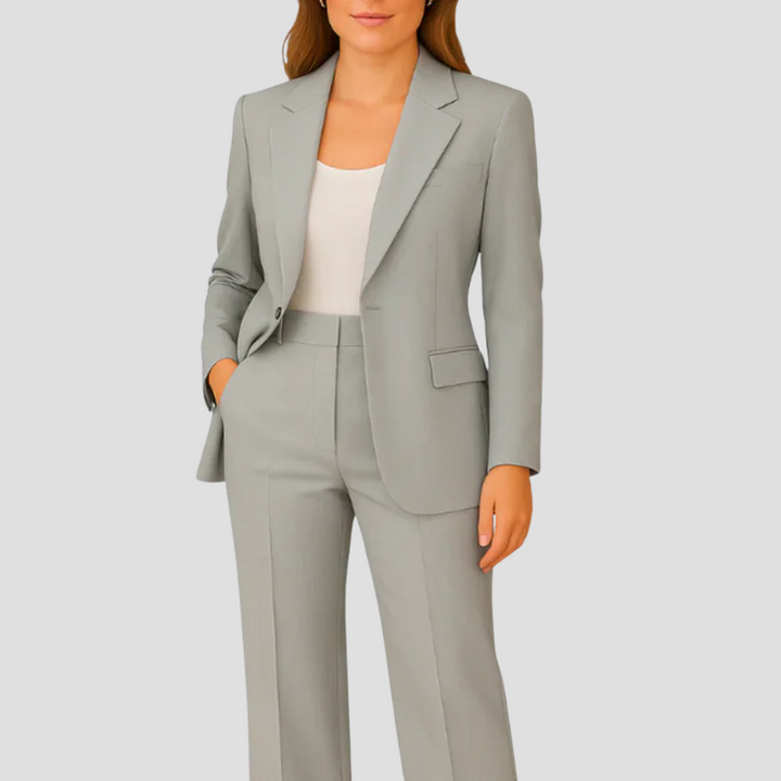 Laura | Damen Maßgeschneidertes Anzug-Set mit langem Blazer