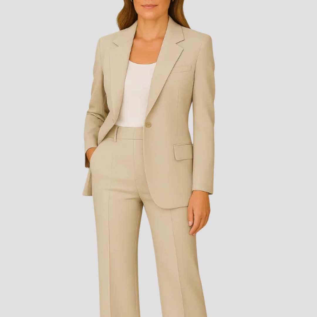 Laura | Damen Maßgeschneidertes Anzug-Set mit langem Blazer