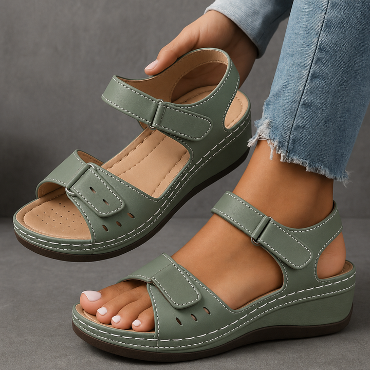 Laura | Damen orthopädische Keilsandalette