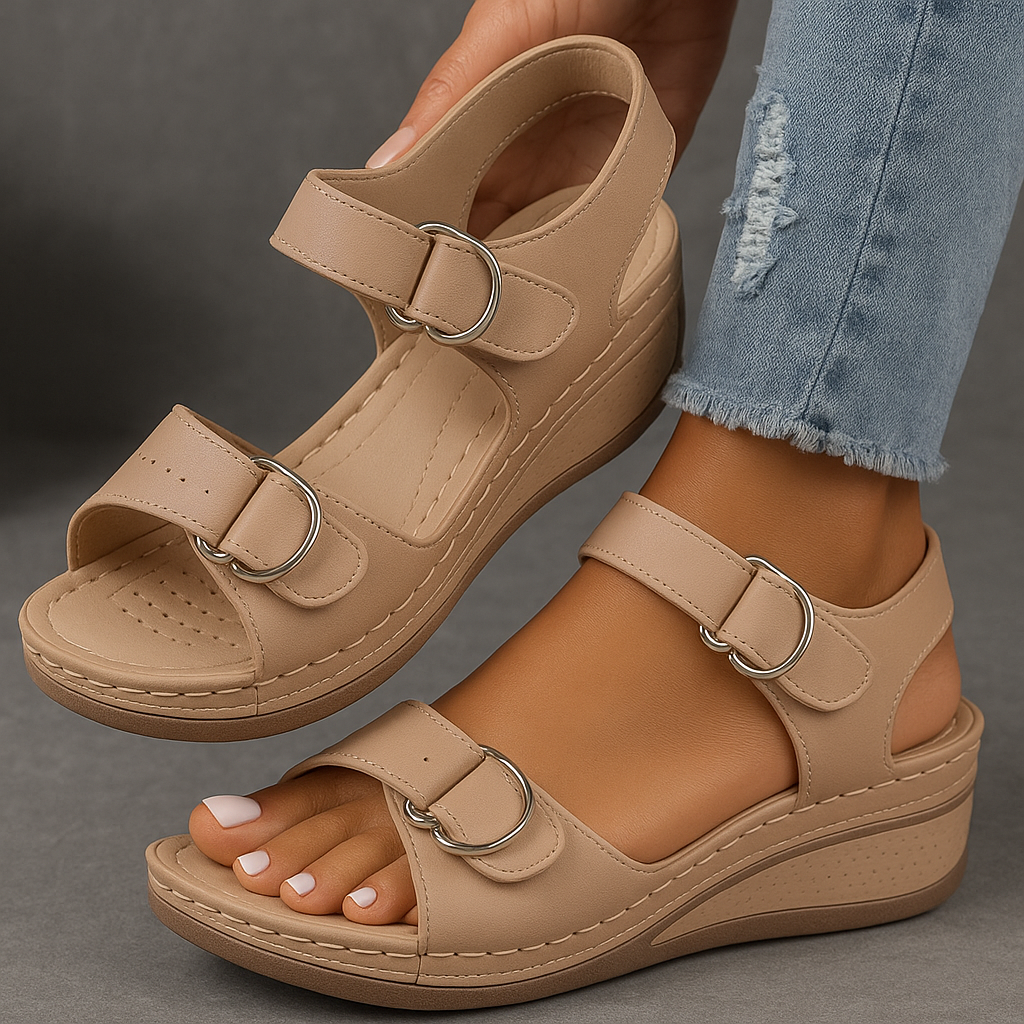 Laura | Damen orthopädische Keilsandalette