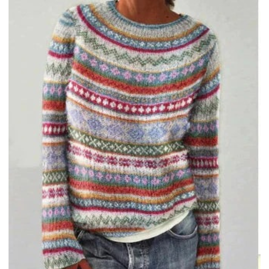 Lea | Gemütlicher Strickpullover mit Muster