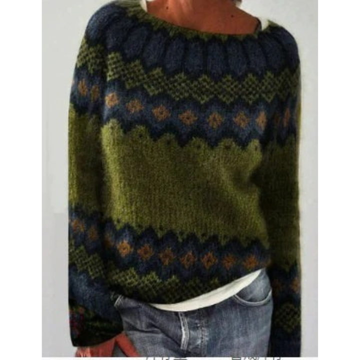 Lea | Gemütlicher Strickpullover mit Muster