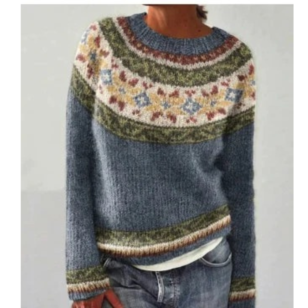 Lea | Gemütlicher Strickpullover mit Muster