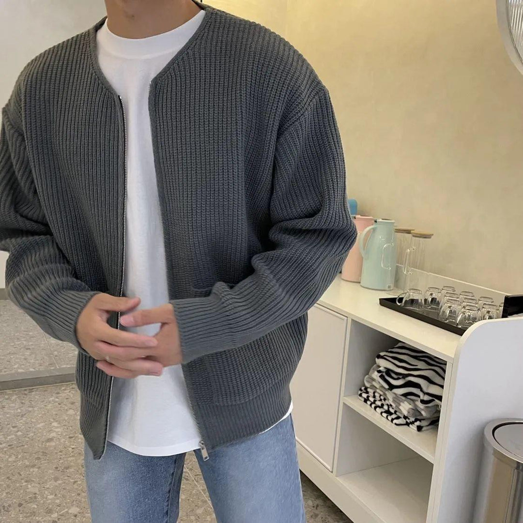 Leon | Herren Gemütliche Strickjacke