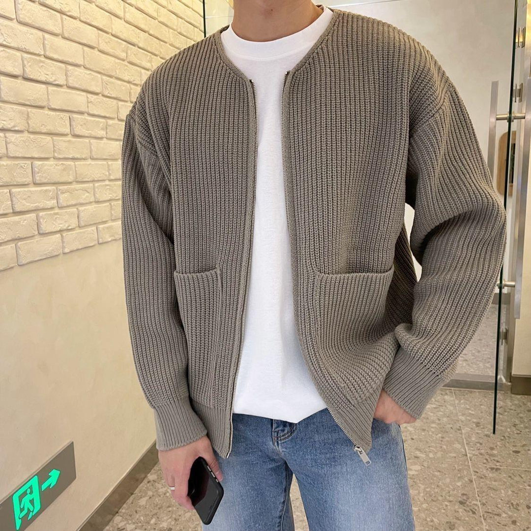 Leon | Herren Gemütliche Strickjacke
