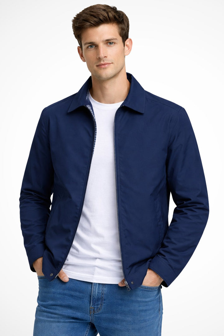 Leon | Herren Klassische Harrington Jacke