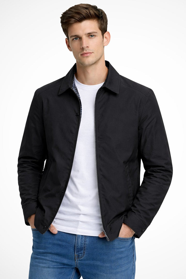 Leon | Herren Klassische Harrington Jacke