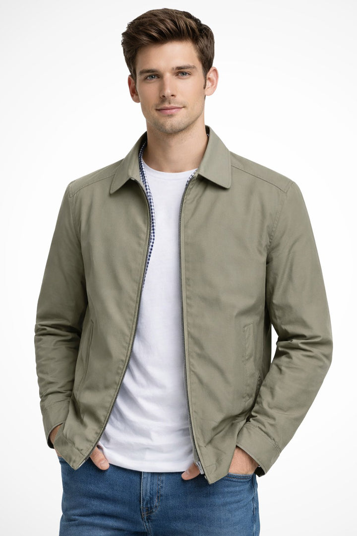 Leon | Herren Klassische Harrington Jacke