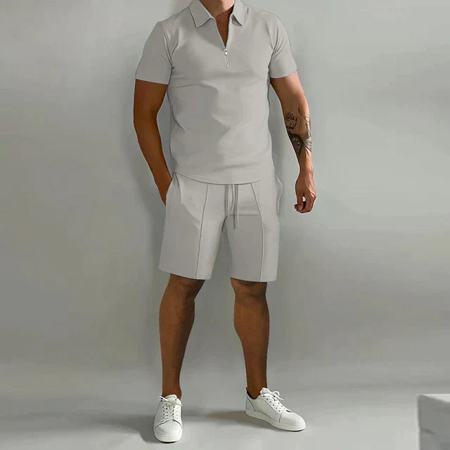 Leon | Herren Sommerliches Polo-Shorts-Set