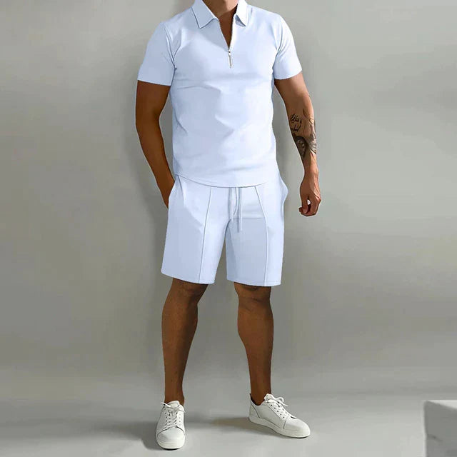 Leon | Herren Sommerliches Polo-Shorts-Set