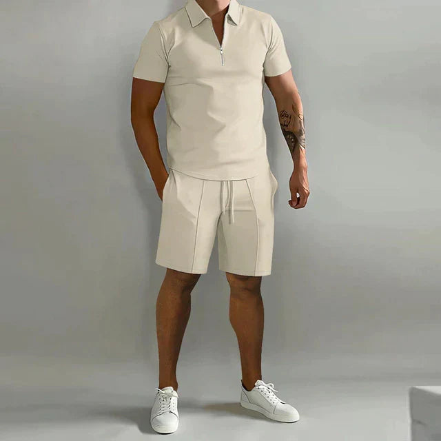 Leon | Herren Sommerliches Polo-Shorts-Set