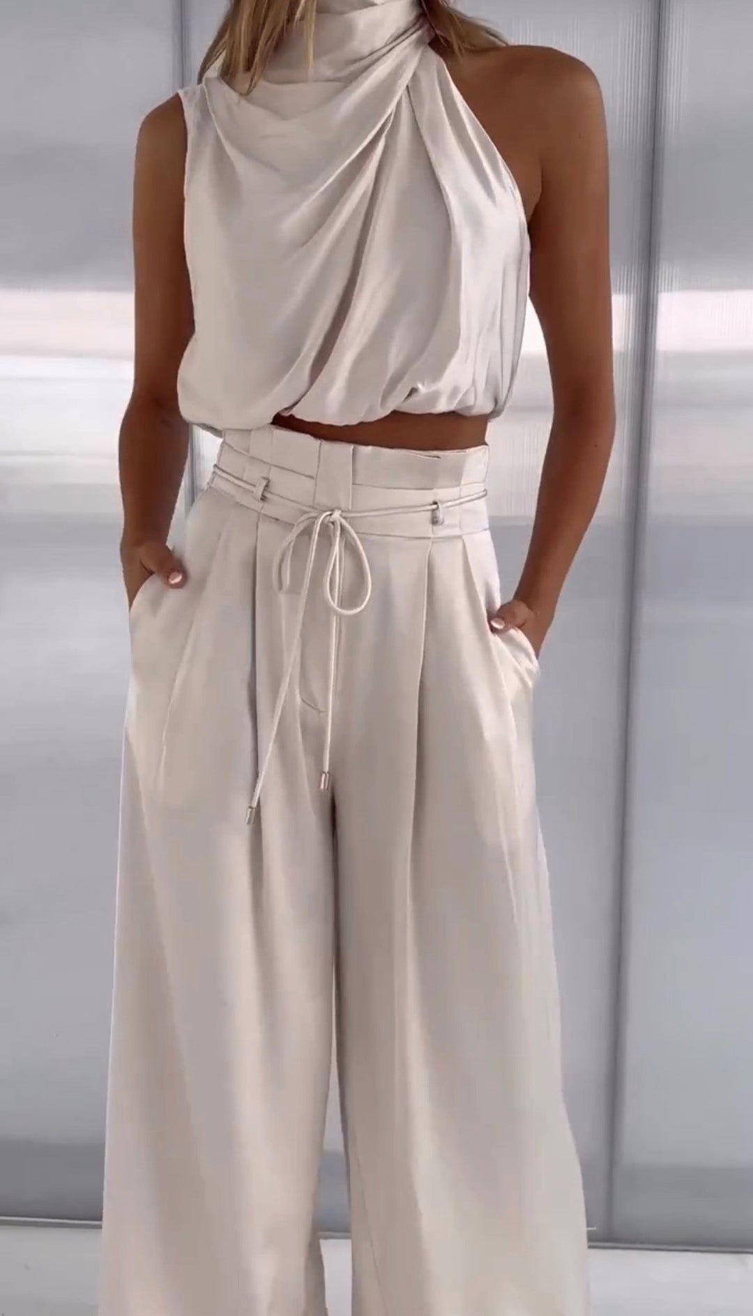 Leona | Damen Neckholder Zweiteiler-Set
