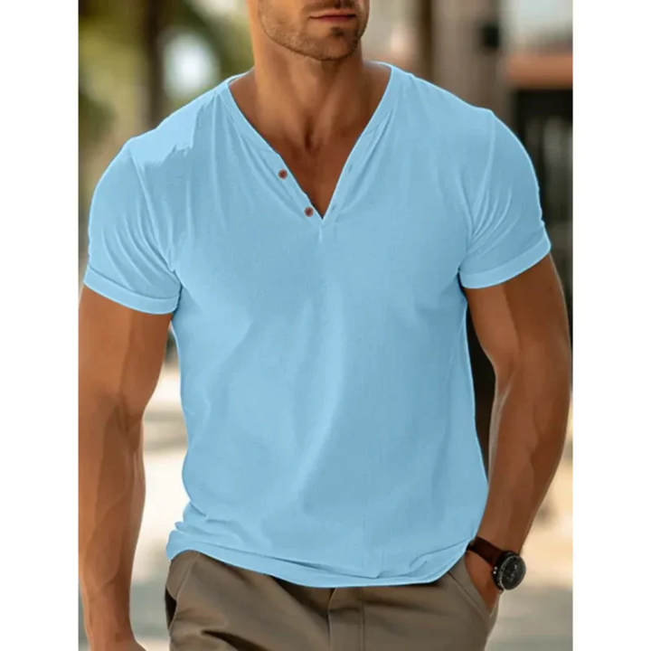 Leonhard | Herren V-Ausschnitt Alltags Shirt