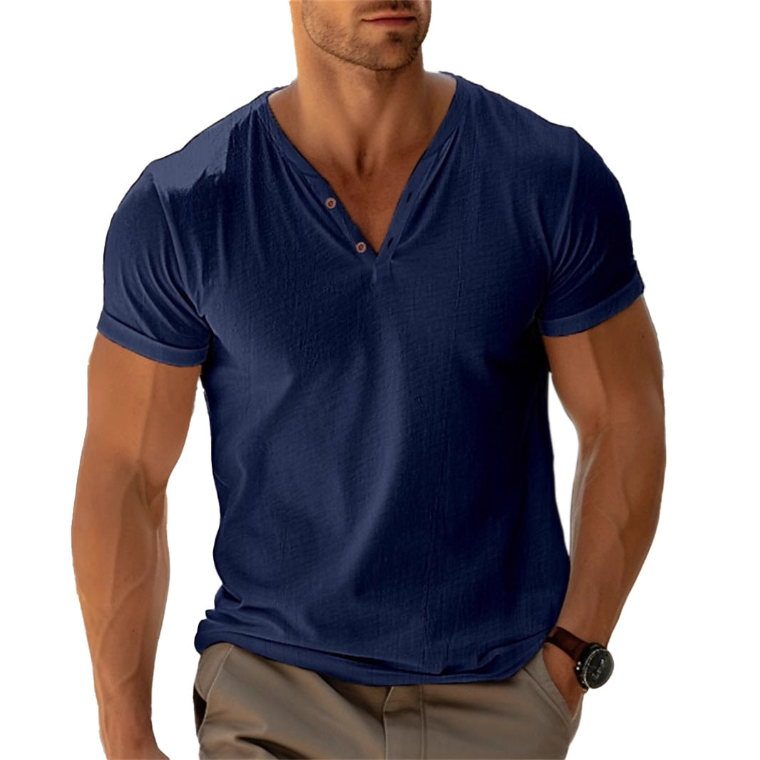 Levi | Herren Henley Shirt mit Knopfleiste