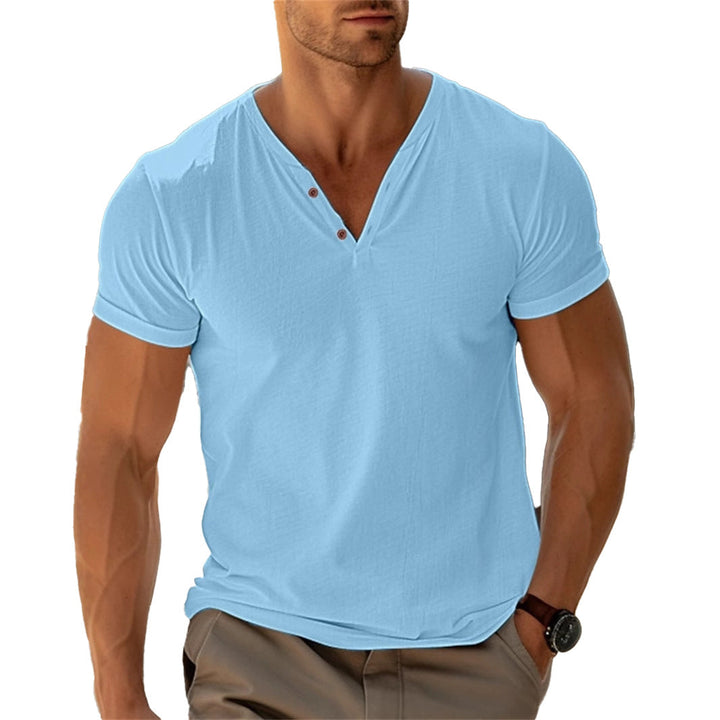 Levi | Herren Henley Shirt mit Knopfleiste